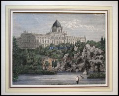 HAMBURG: Der Zoologische Garten, Kolorierter Holzstich Um 1880 - Litografia