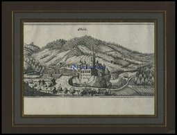 GLEISS, Gesamtansicht, Kupferstich Von Merian Um 1645 - Lithographies