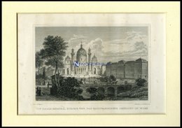 WIEN: Die Carls (Boromä) Kirche Und Das Politechnische Institut, Stahlstich Von Bayrer/Hoffmeister, 1840 - Lithographies