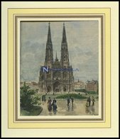 WIEN: Die Notivkirche, Kolorierter Holzstich Von 1891 - Litografia