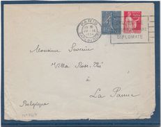 France Entiers Postaux - Type Paix 50c Rouge  - Enveloppe 147x112 Mm - Standard- Und TSC-Briefe (vor 1995)