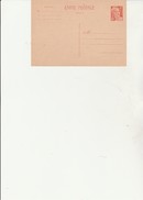ENTIER POSTAL  N° 885 - CP1  - NEUF - ANNEE 1956 - COTE : 17,50 € - Standard Postcards & Stamped On Demand (before 1995)