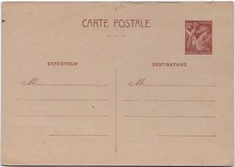 France Entiers Postaux - Type Iris 80 C Brun - Carte Postale - Standaardpostkaarten En TSC (Voor 1995)