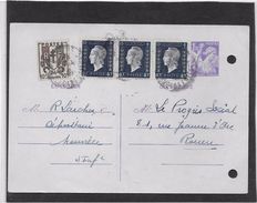 France Entiers Postaux - Type Iris 1fr20 Violet - Carte Postale - Standaardpostkaarten En TSC (Voor 1995)