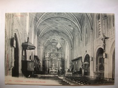 Carte Postale Lautrec (81) Intérieur De L'Eglise ( Petit Format Circulée ) - Lautrec