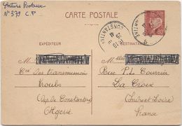 France Entiers Postaux -Type Pétain 80 C Brun - Carte Postale - Cartes Postales Types Et TSC (avant 1995)