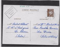 France Entiers Postaux -Type Pétain 80 C Brun - Carte Postale - Standard- Und TSC-AK (vor 1995)