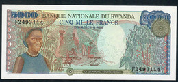 RWANDA P22 5000 FRANCS 1988 #F    UNC. - Ruanda