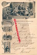 15-VIC SUR CERE-RARE MENU GRAND HOTEL 23 SEPT. 1898-DISTILLERIE BENEDICTINE-IMPRIMERIE JEAN BOUSSOD-MANZI-JOYANT PARIS - Menú