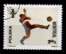 POLOGNE   N° 2287  Oblitere Jo 1976 Football Soccer Fussball - Unused Stamps