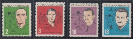 1964.100 CUBA 1964 MNH. Ed.1039-42. SUCESOS DE ABRIL. MARCELO SALADO OSCAR LUCERO EL CUBITA. - Ongebruikt