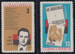 1964.109 CUBA 1964 MNH. Ed.1068-69. RAUL GOMEZ GARCIA, FIDEL CASTRO, LA HISTORIA ME ABSOLVERA. - Ongebruikt