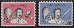 1965.90 CUBA 1965 MNH. Ed.1201-02. MATIAS PEREZ BALON BALLON FLIGHT SPACE. - Ongebruikt