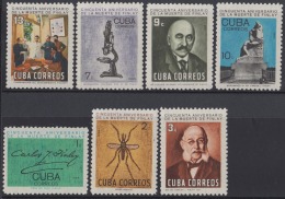 1965.94 CUBA 1965 MNH. Ed.1219-25. CARLOS J. FINLAY MEDICINA MEDICINE YELLOW FEVER. - Ongebruikt