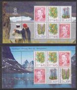 Greenland 1996 Queen/ Orchids 2 Booklet  Panes ** Mnh (37137) - Markenheftchen