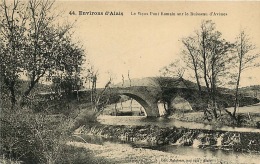 30   ALAIS   ENVIRONS LE VIEUX PONT ROMAIN SUR LE RUISSEAU D'AVEN  44 - Alès