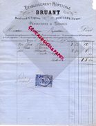 86- POITIERS- RARE FACTURE 1877- BRUANT ETS. HORTICOLE-HORTICULTURE-BD ST CYPRIEN-PEPINIERES SERRES-PEPINIERISTE - Agricoltura