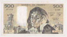 Billet De 500 Francs Pascal -C6 1 1983 C  Bon état ! - 500 F 1968-1993 ''Pascal''