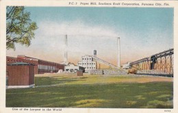 Florida Panama City Paper Mill Southern Kraft Corporation Curteich - Panama City