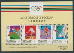 MACAU 1992 - JJOO DE BARCELONA 92 - YVERT BF Nº 18 - MICHEL BLOCK 19 - SCOTT SS 677A - Jumping
