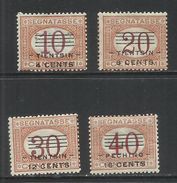 TIENTSIN TIENSTIN 1919 SEGNATASSE POSTAGE DUE TASSE TAXES SERIE COMPLETA COMPLETE SET MNH - Tientsin