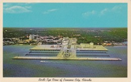 Florida Panama City Birds Eye View Showing New Marina And Auditorium - Panama City