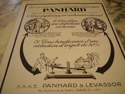 ANCIENNE PUBLICITE LE CAMION A GAZOGENE DE PANHARD 1927 - LKW