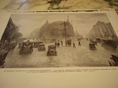 PHOTO PARIS NOUVEAU CENTRE DE LA CIRCULATION 1927 - Unclassified