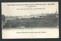 Huyssinghen - Beersel. Agrandissement Des Usines Des Moteurs à Gaz. A. Bollinckx. 1904. 2 Scans. - Beersel