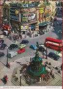 Londen United Kingdom London Piccadilly Circus Car Auto Oldtimer Autobus Bus John Hinde - Piccadilly Circus