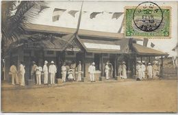 CPA Congo Belge Afrique Noire Visite Du Prince Albert Carte Photo  Circulé 1911 - Belgisch-Kongo