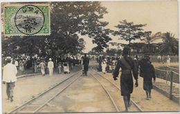 CPA Congo Belge Afrique Noire Visite Du Prince Albert Carte Photo  Circulé 1911 - Congo Belga