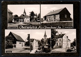 A8845 - Oberwiesa Kr. Glauchau - Schule Gasthof Kirche Kindergarten - Neubert - Gel 1968 - Glauchau