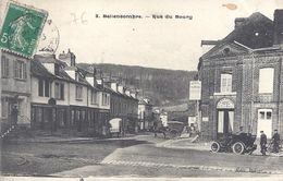 76 - BELLENCOMBRE - 3 - Rue Du Bourg - Attelages Et Automobile - Circulé 1914 - Bellencombre