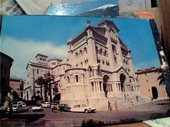 MONACO MONTECARLO CATTEDRALE E AUTO CAR CIRTROEN  PALLAS  E SPORT CABRIO  N1975 GJ18240 - Kathedrale Notre-Dame-Immaculée