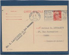 France Entiers Postaux - Type Gandon 12 Fr Orange -  Carte Postale - Standaardpostkaarten En TSC (Voor 1995)