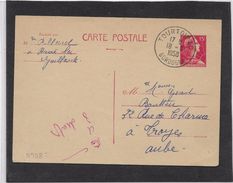 France Entiers Postaux - Type Muller 15 Fr Rose -  Carte Postale - Standard- Und TSC-AK (vor 1995)