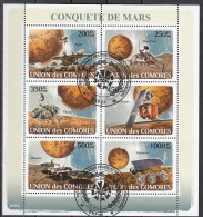Isole Comore 2008 Marte Sonde Spirit Mars Polar Viking Climate Phoenix Sojourner CTO Union Des Comores Space - Afrika