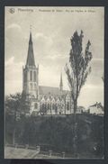 +++ CPA - ALSEMBERG - Pensionnat St Victor - Vue Sur L'Eglise Du Village - Nels  // - Beersel