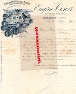 86- ARCAY - LETTRE MANUSCRITE SIGNEE EUGENE CESVET-VINS DU POITOU ANJOU- 1903 - Artesanos