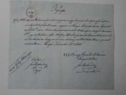 AV505.3  Hungary  Receipt Nyugta - GÖNYÜ - (Györ) - 233 Frt  -1858 - Soóky Sándor - Oostenrijk