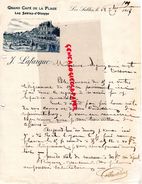85- LES SABLES D' OLONNE- RARE LETTRE MANUSCRITE J. LAFARGUE-GRAND CAFE DE LA PLAGE- 1907 - Old Professions