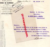 85-FAYMOREAU LES MINES- LETTRE FOURS A CHAUX- CHARBONS 1923 - Artigianato