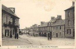 - Dpts Div.-ref -VV147 - Finistere - Guerlesquin - Bas De La Rue Principale - Carte Bon Etat - - Guerlesquin