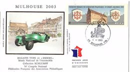 ALS 159 - FRANCE Premier Jour Mulhouse 2003 Congrès Philatélique - 1999-2009 Vignette Illustrate