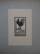 Amérique - Ex-libris Illustré - Claude FAYETTE BRAGDON - Bookplates