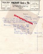 79 - THOUARS-FACTURE POIGNANT CLOVIS & FILS- MECANIQUE GENERALE-DIESEL-43 BD. THIERS- 1944 - Ambachten