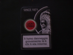 BOX CIGARETTE SIGARETTE LUCKY STRIKE DA COLLEZIONE EDIZIONE LIMITATA RARO !! METALLICO COPERTURA GOMMATA - Zigarettenetuis (leer)