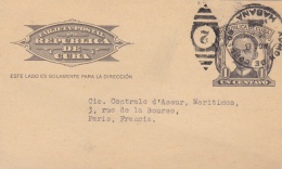 CUBA :  Entier Postal Pour La France CaD   ADMON DE CORREOS HABANA - Covers & Documents