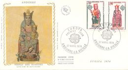 Vierges.  Andorre Espagnol FDC 1974 Yvert 237/8 - 1974